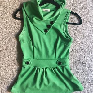 Monteau Retro-Style Peplum Top